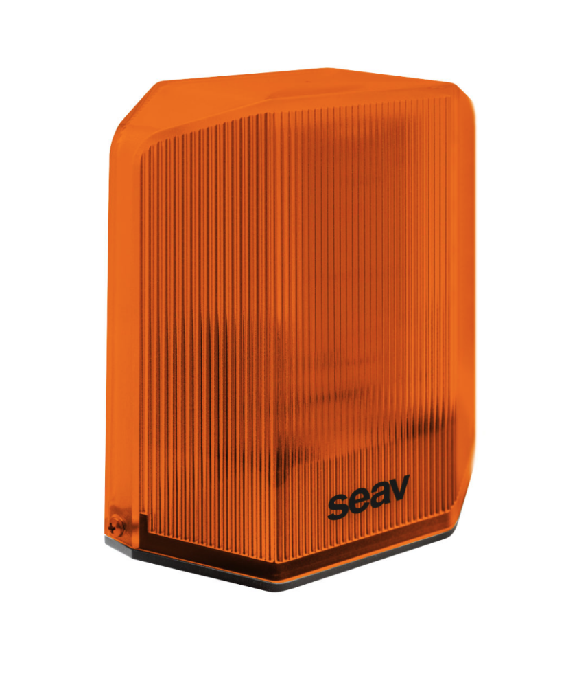 Metron O - výstražná LED lampa oranžová 12/14/255 Vac-dc