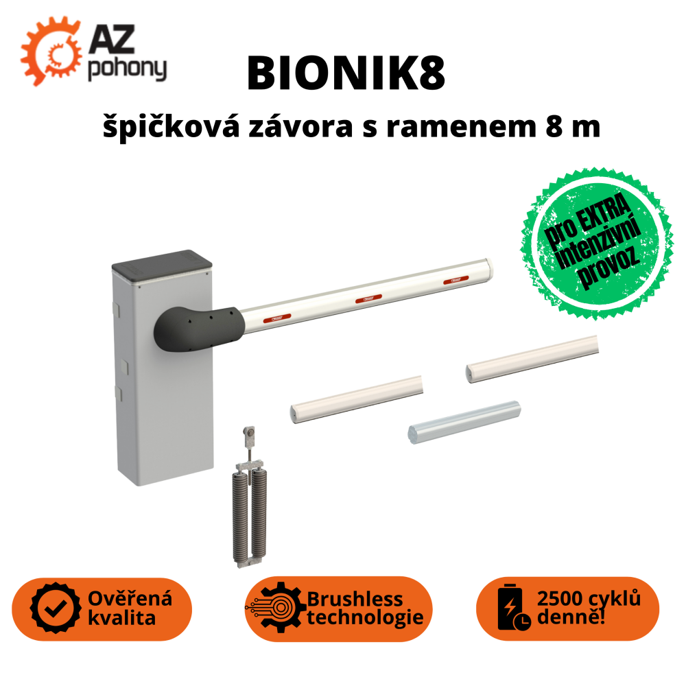 BIONIK8 - špičková závora s 8m ramenem