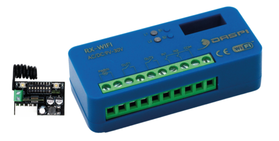 DS301 – univerzální Wi-Fi přijímač Daspi pro chytré ovládání bran a vrat