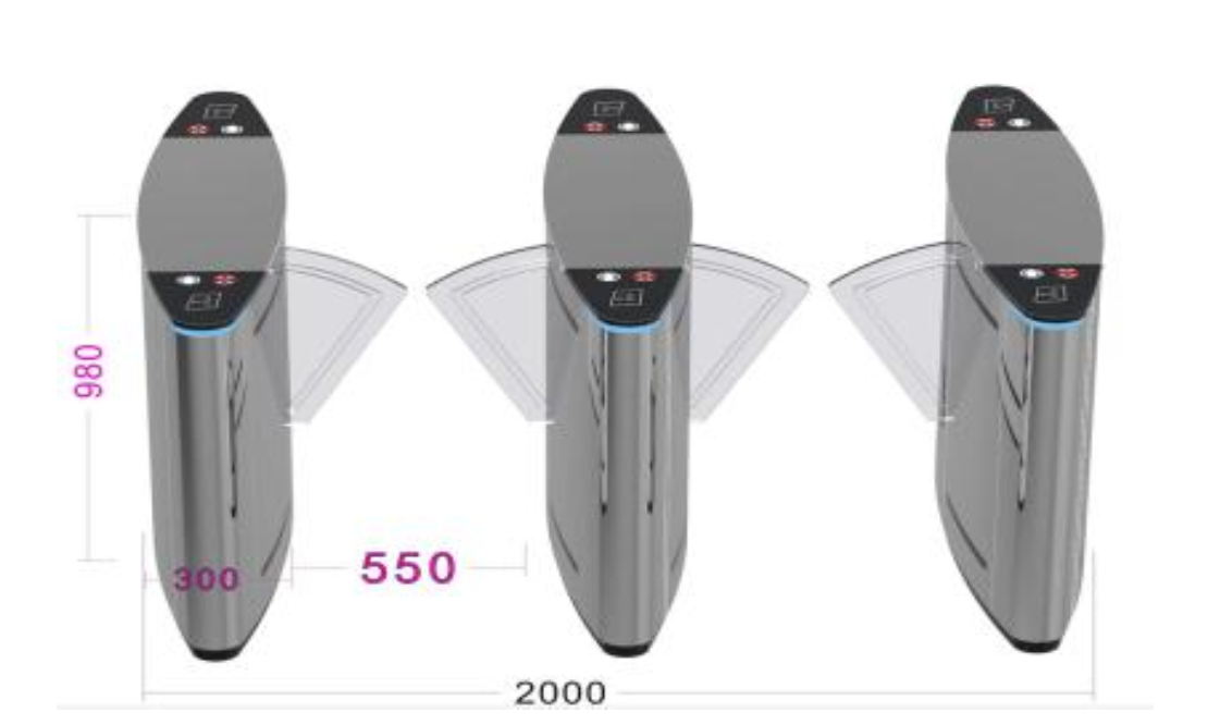 Flap Type Turnstile, kód: TGW-WT004