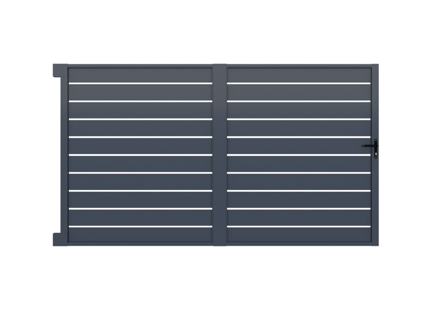 Posuvná brána, hliníková, šířkově nastavitelná, 4000 x 1803 mm