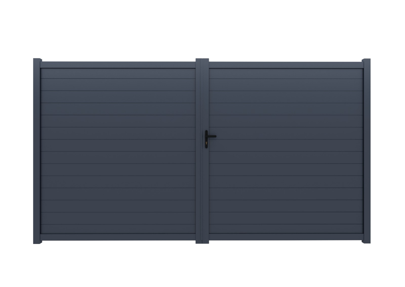 Křídlová brána, hliníková, šířkově nastavitelná, 4000 x 1788 mm