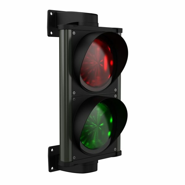 CHRONOS - LED dvoukomorový semafor kovový 24-230V, CHR2LRV