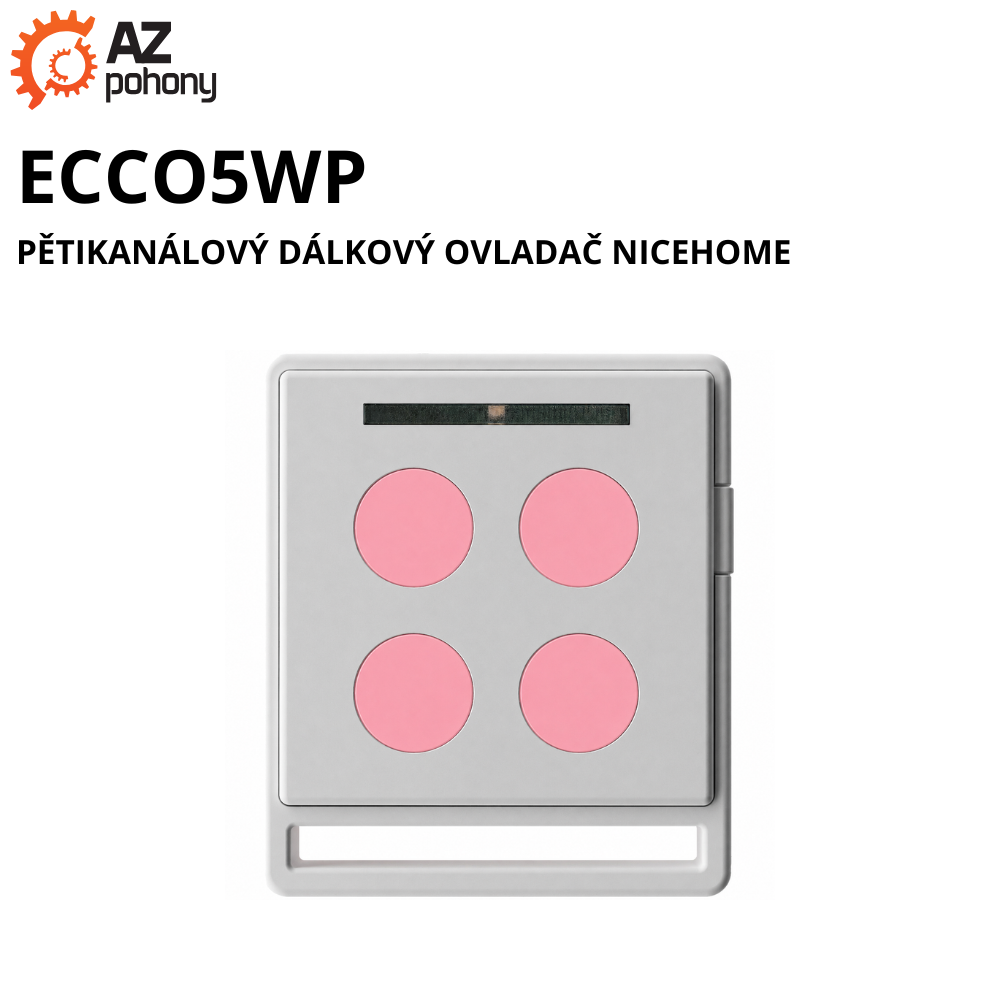 ECCO5WP - pětikanálový dálkový ovladač NiceHome