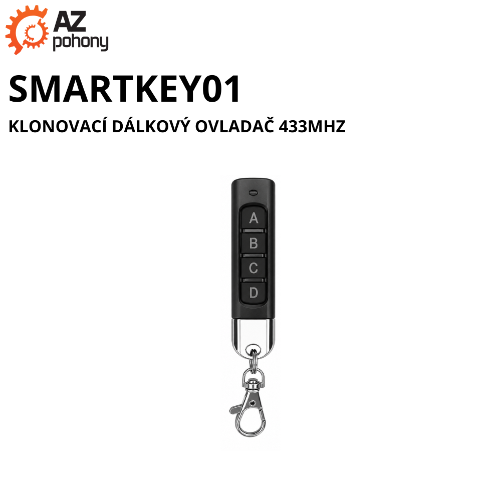 SmartKey01 - klonovací dálkový ovladač 433MHz
