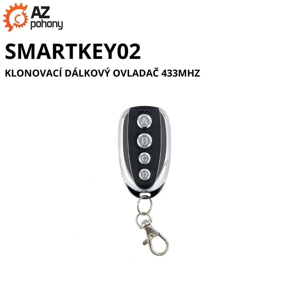 SmartKey02 - klonovací dálkový ovladač 433MHz