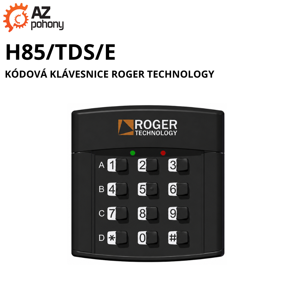 H85/TDS/E - kódová klávesnice Roger Technology