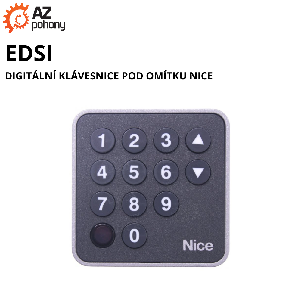 EDSI - digitální klávesnice pod omítku Nice