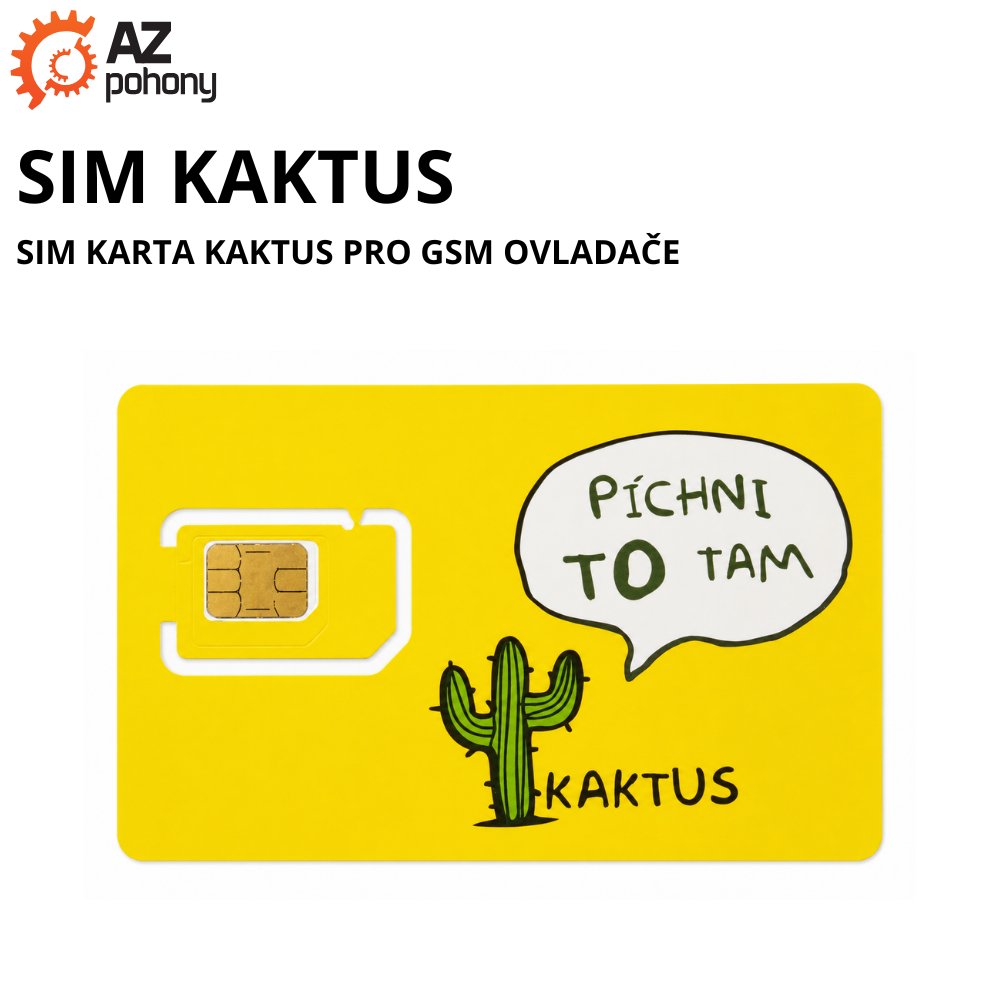 SIM KAKTUS - SIM karta Kaktus pro GSM ovladače