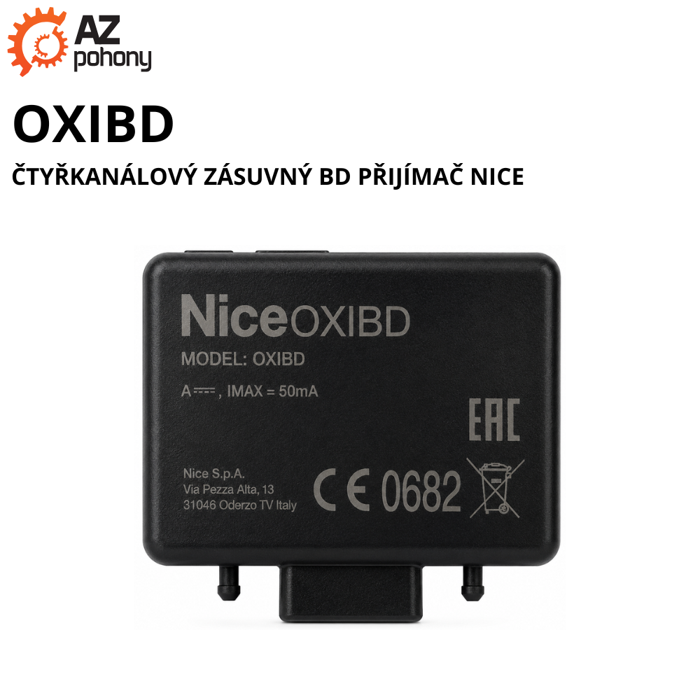 OXIBD - čtyřkanálový zásuvný BD přijímač Nice