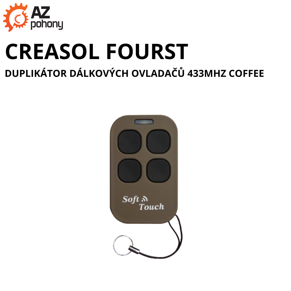 Creasol FourST - duplikátor dálkových ovladačů 433MHz coffee