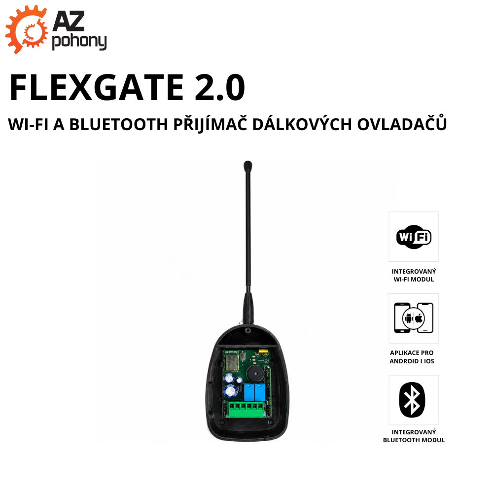 FLEXGATE 2.0 - Wi-Fi a Bluetooth přijímač dálkových ovladačů