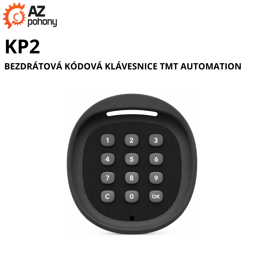 KP2 - bezdrátová kódová klávesnice TMT Automation