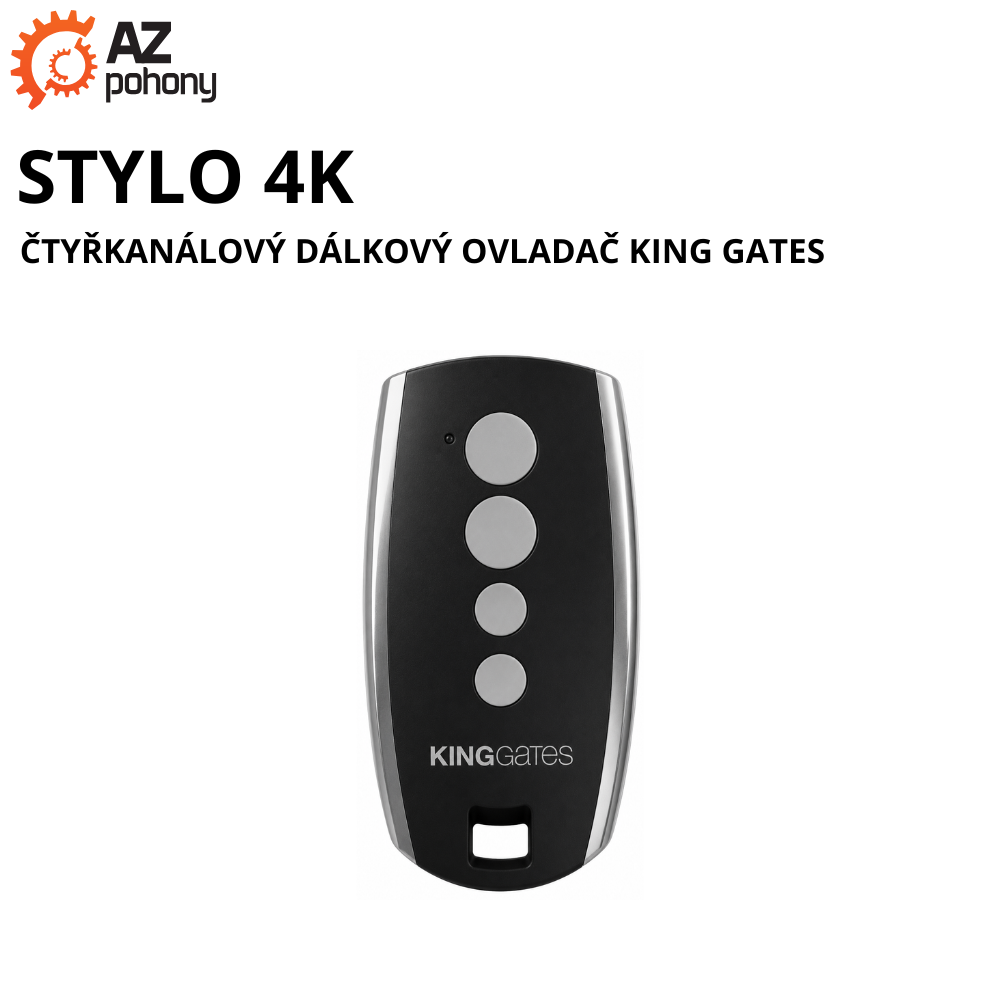 STYLO 4K - čtyřkanálový dálkový ovladač King Gates