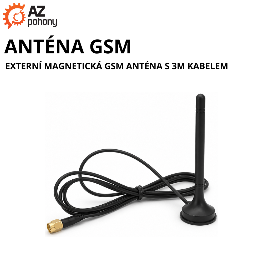 ANTÉNA GSM - externí magnetická GSM anténa s&nbsp;3m kabelem
