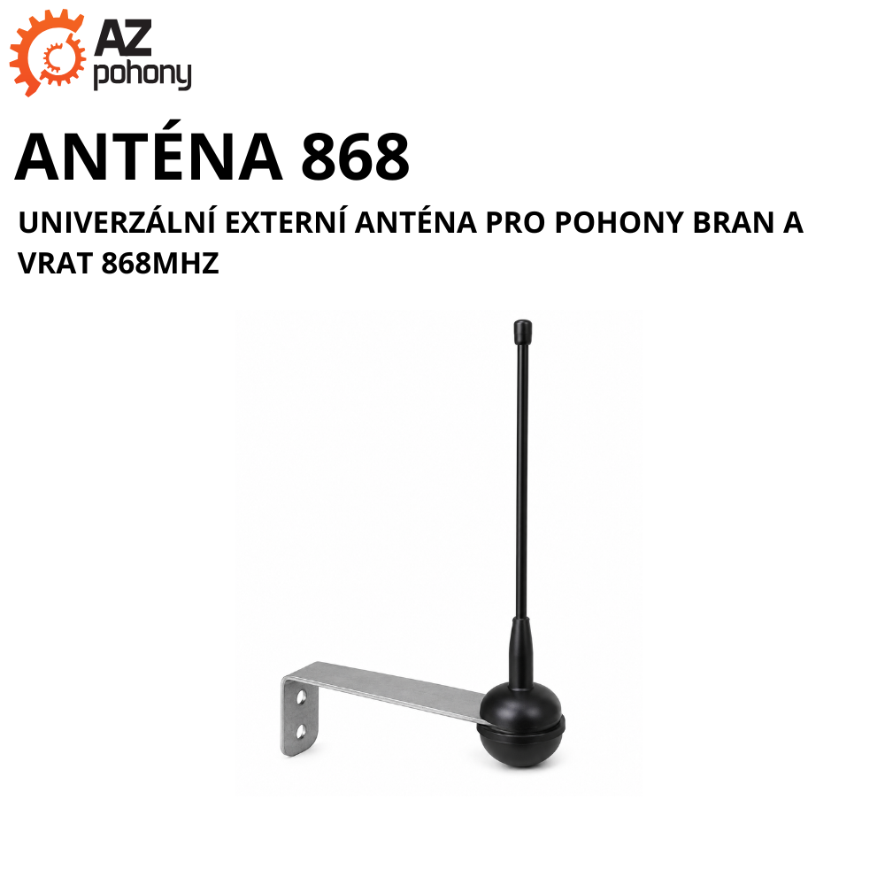 ANTÉNA 868 - univerzální externí anténa pro pohony bran a vrat 868MHz