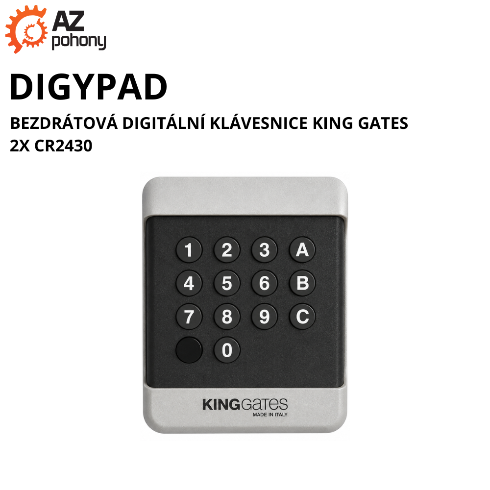 DIGYPAD - bezdrátová digitální klávesnice King Gates