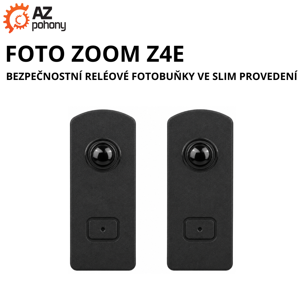 FOTO ZOOM Z4E - bezpečnostní reléové fotobuňky ve SLIM provedení