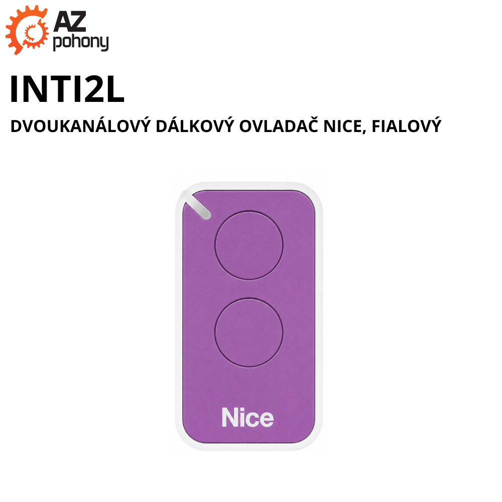 INTI2L - dvoukanálový dálkový ovladač NICE, fialový