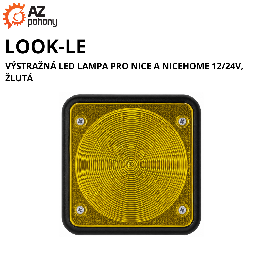 LOOK-LE - výstražná LED lampa pro Nice a NiceHome 12/24V, žlutá