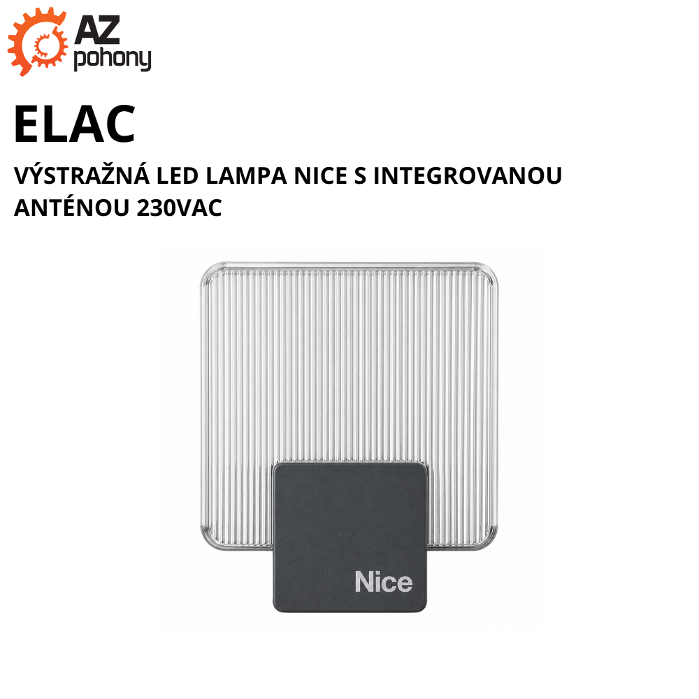 ELAC - výstražná LED lampa NICE s integrovanou anténou 230VAC