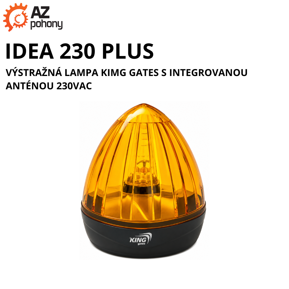 IDEA 230 PLUS - výstražná lampa Kimg Gates s integrovanou anténou 230VAC