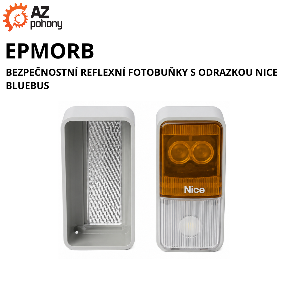EPMORB - bezpečnostní reflexní fotobuňky s odrazkou NICE BlueBus