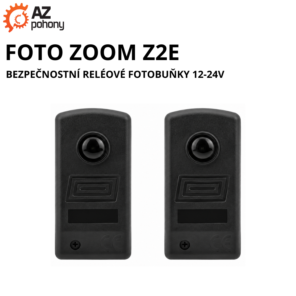 FOTO ZOOM Z2E - bezpečnostní reléové fotobuňky 12-24V