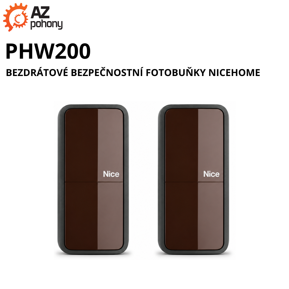 PHW200 - bezdrátové bezpečnostní fotobuňky NiceHome