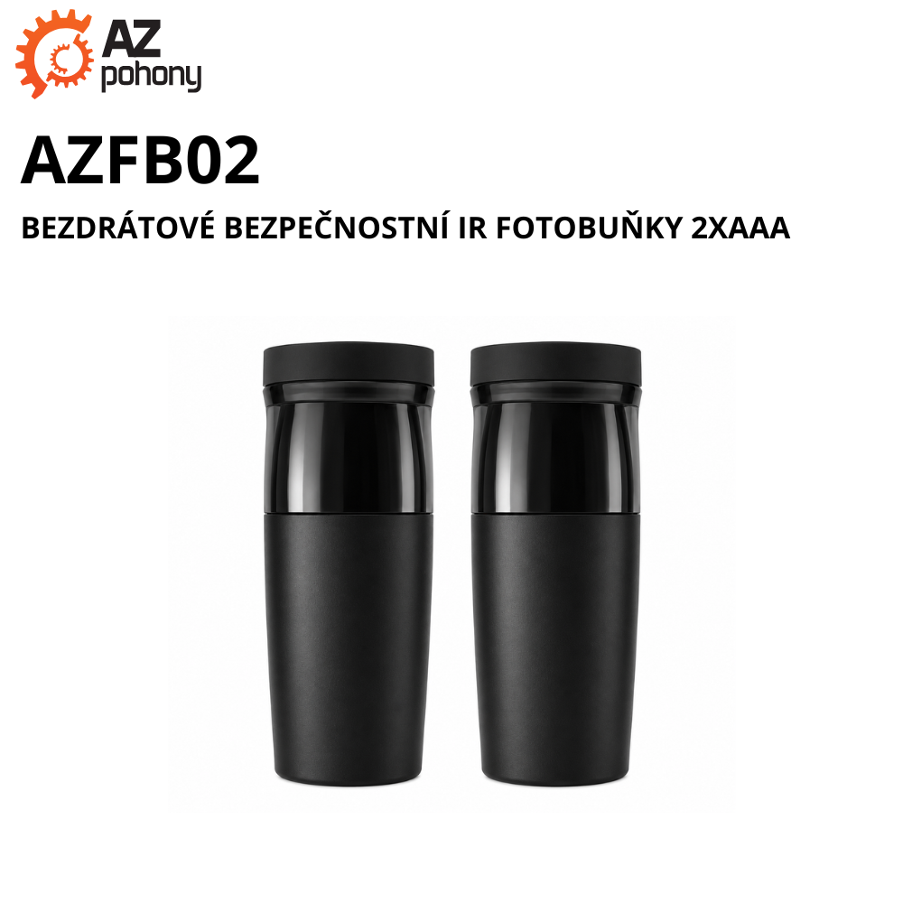 AZFB02 - bezdrátové bezpečnostní IR fotobuňky 2xAAA