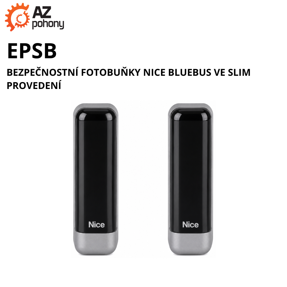 EPSB - bezpečnostní fotobuňky NICE BlueBus ve SLIM provedení