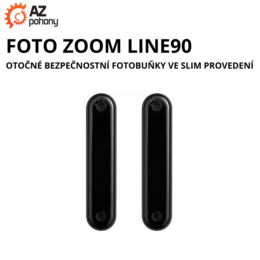 FOTO ZOOM LINE90 - otočné bezpečnostní fotobuňky ve slim provedení