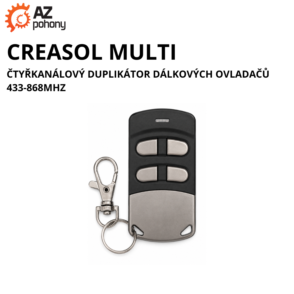 CREASOL MULTI - čtyřkanálový duplikátor dálkových ovladačů 433-868MHz