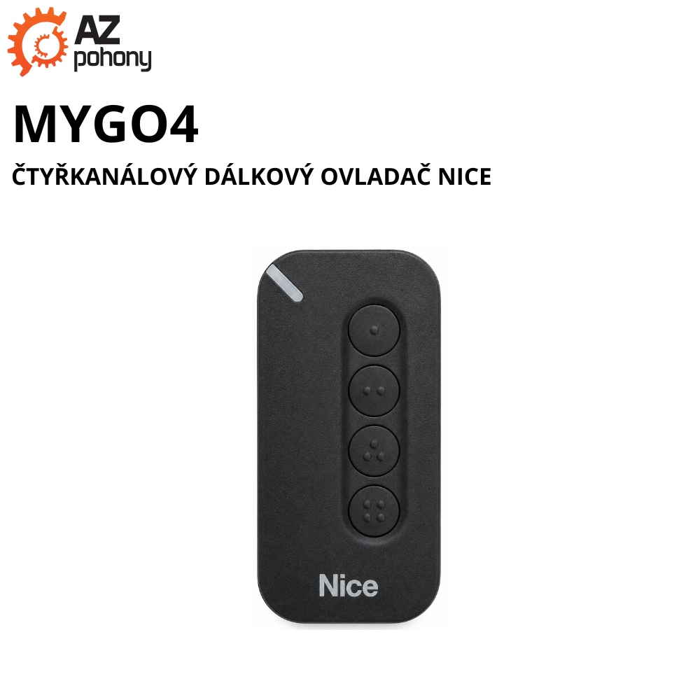 MYGO4 - čtyřkanálový dálkový ovladač Nice