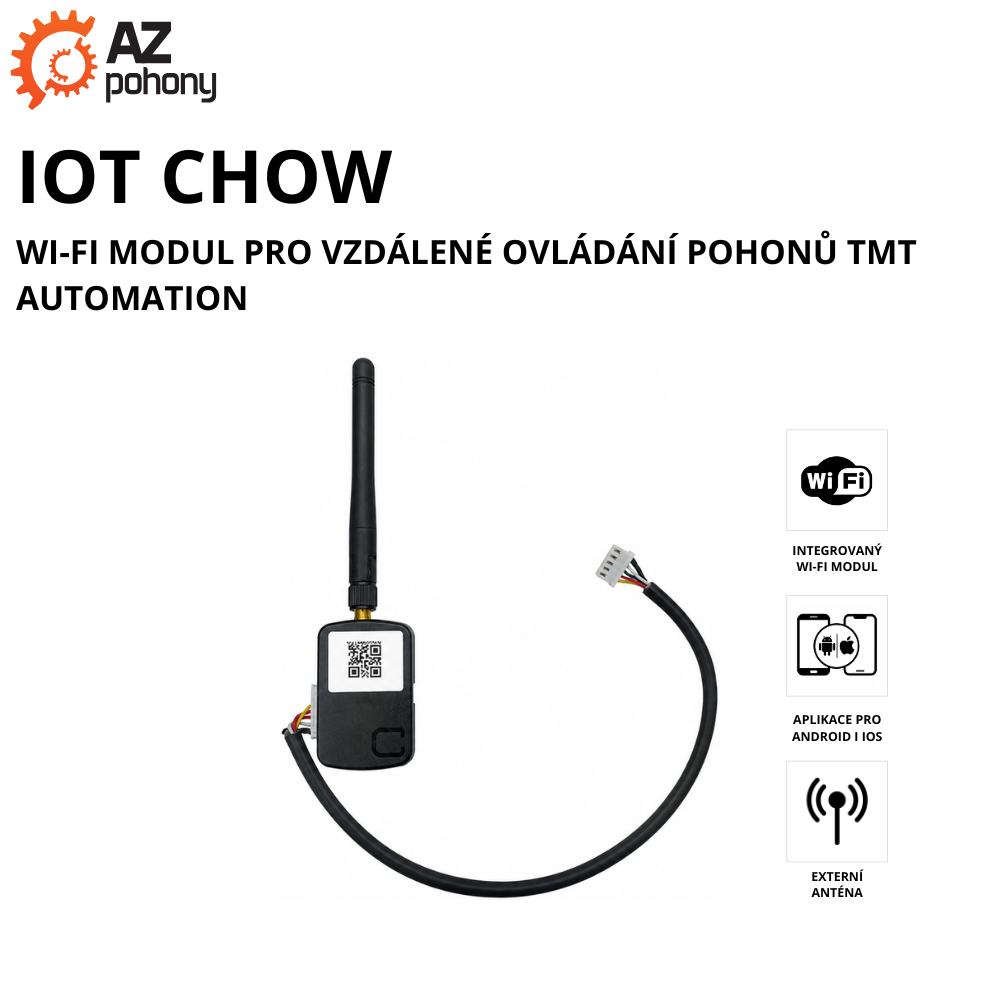 IOT CHOW - Wi-Fi modul pro vzdálené ovládání pohonů TMT Automation
