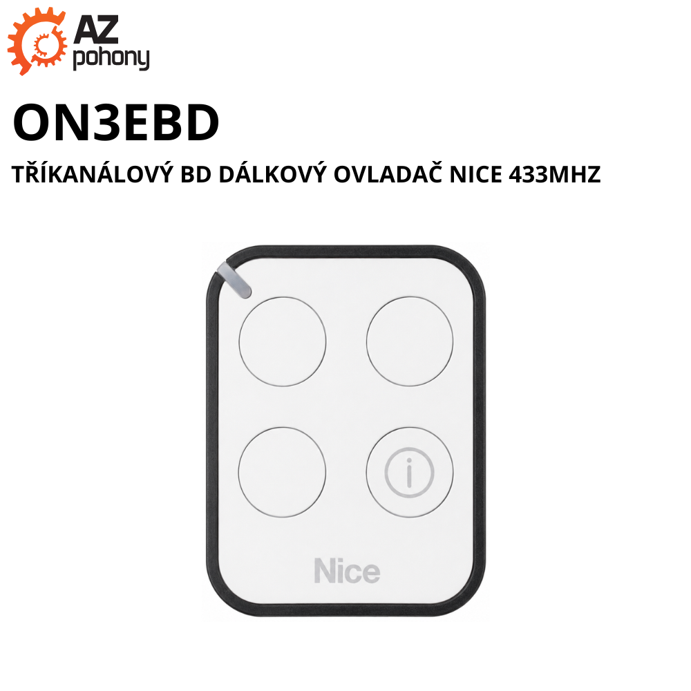 ON3EBD - tříkanálový BD dálkový ovladač Nice