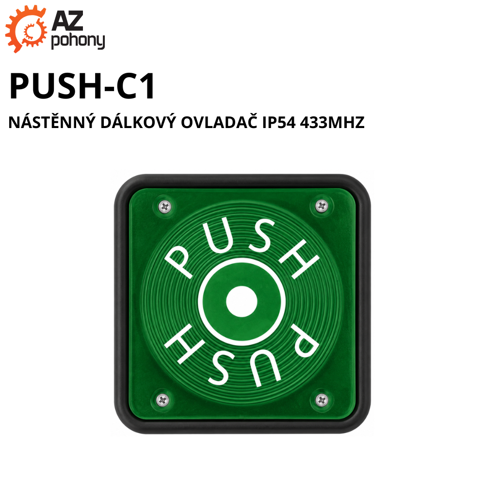 PUSH-C1 - nástěnný dálkový ovladač IP54 433MHz