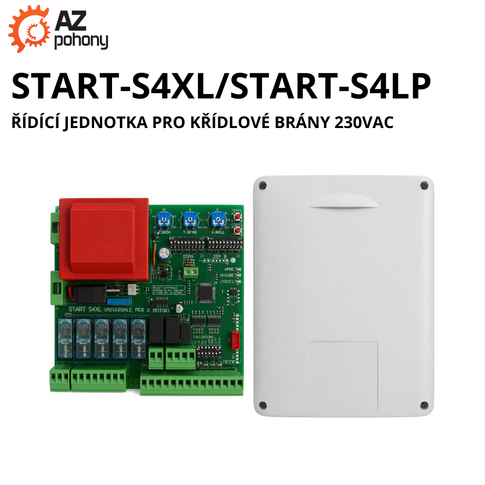 START-S4XL/START-S4LP - řídící jednotka pro křídlové brány 230VAC