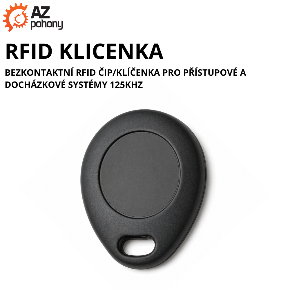RFID KLICENKA - bezkontaktní RFID čip/klíčenka pro přístupové a docházkové systémy 125kHz