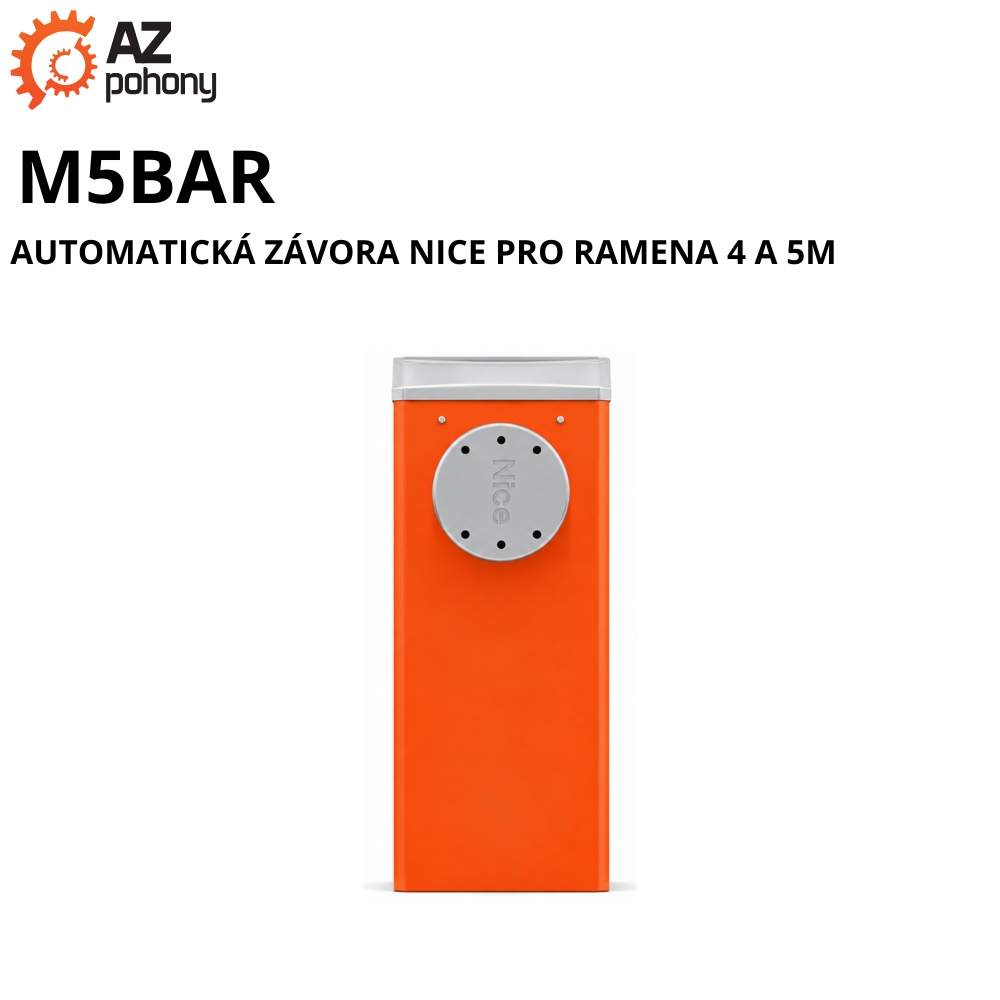 M5BAR - automatická závora Nice pro ramena 4 a 5m