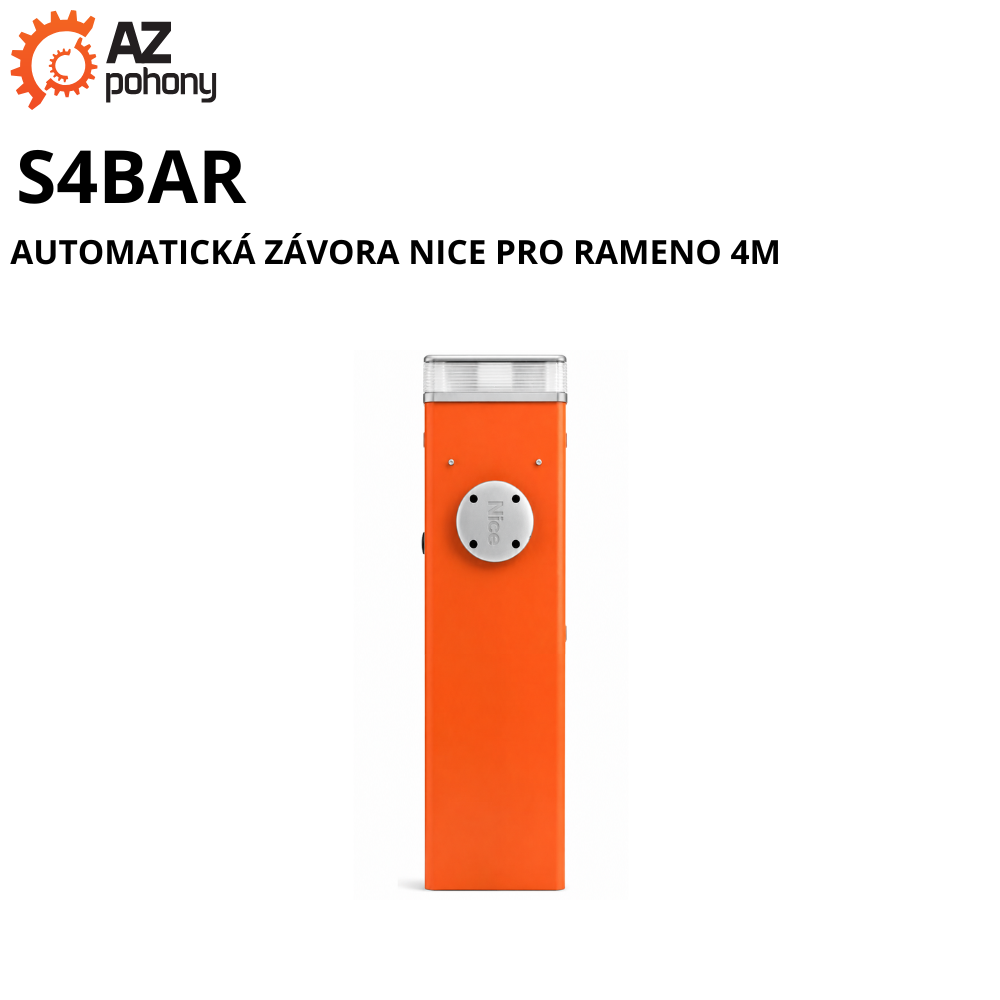 S4BAR - automatická závora Nice pro rameno 4m
