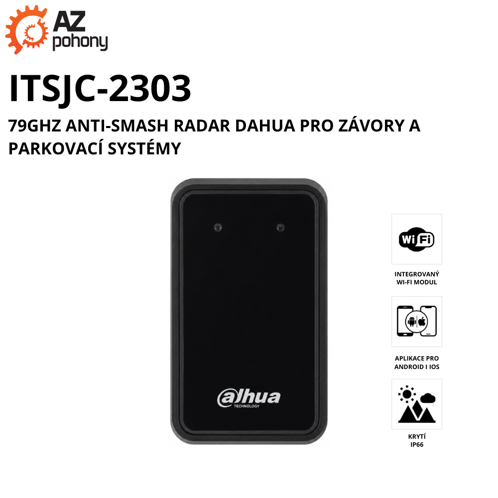 ITSJC-2303 - 79GHz anti-smash radar Dahua pro závory a parkovací systémy