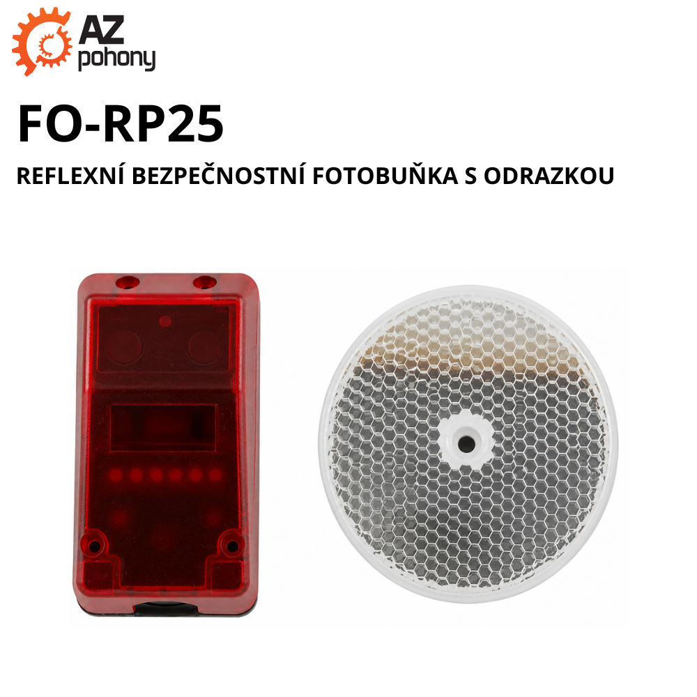 FO-RP25 - reflexní bezpečnostní fotobuňka s odrazkou