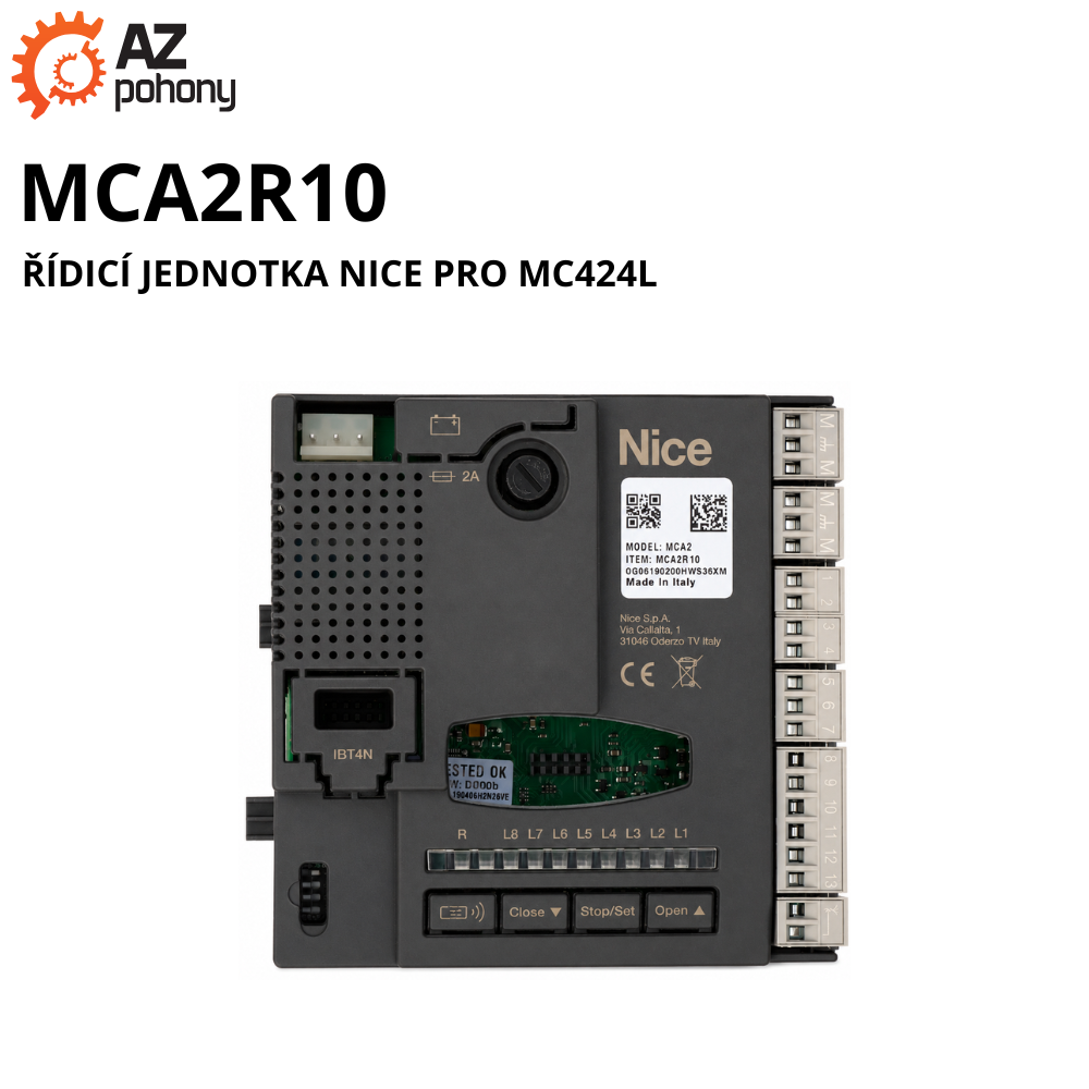 MCA2R10 - řídicí jednotka Nice pro MC424L