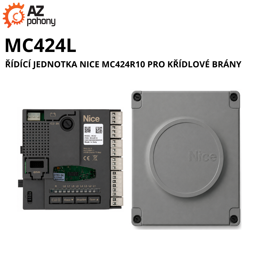 MC424L - řídící jednotka Nice MC424R10 pro křídlové brány