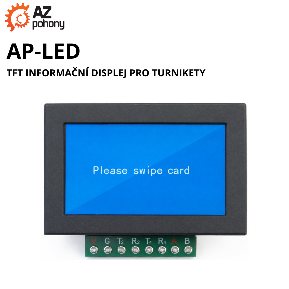 AP-LED - TFT informační displej pro turnikety