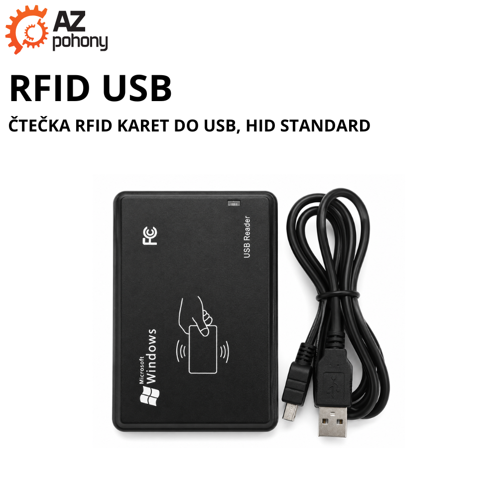 RFID USB - čtečka RFID karet do USB, HID standard