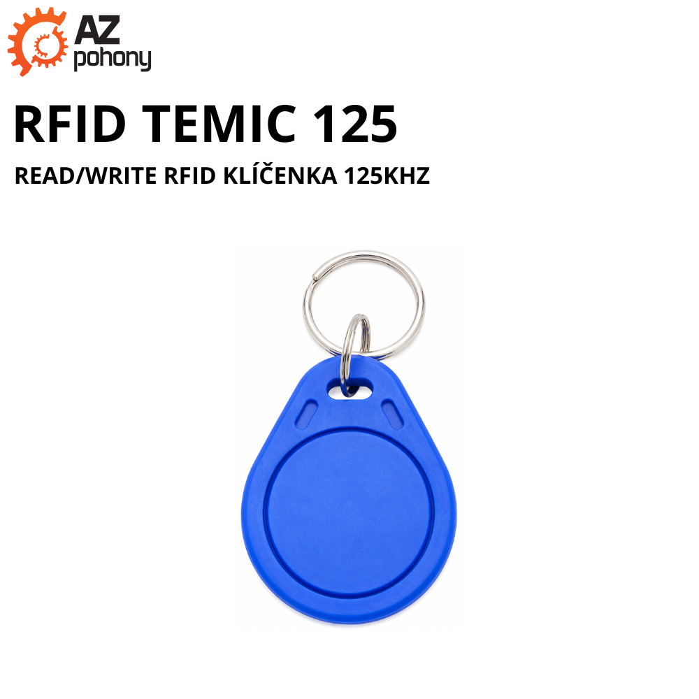 RFID TEMIC 125 - read/write RFID klíčenka 125kHz