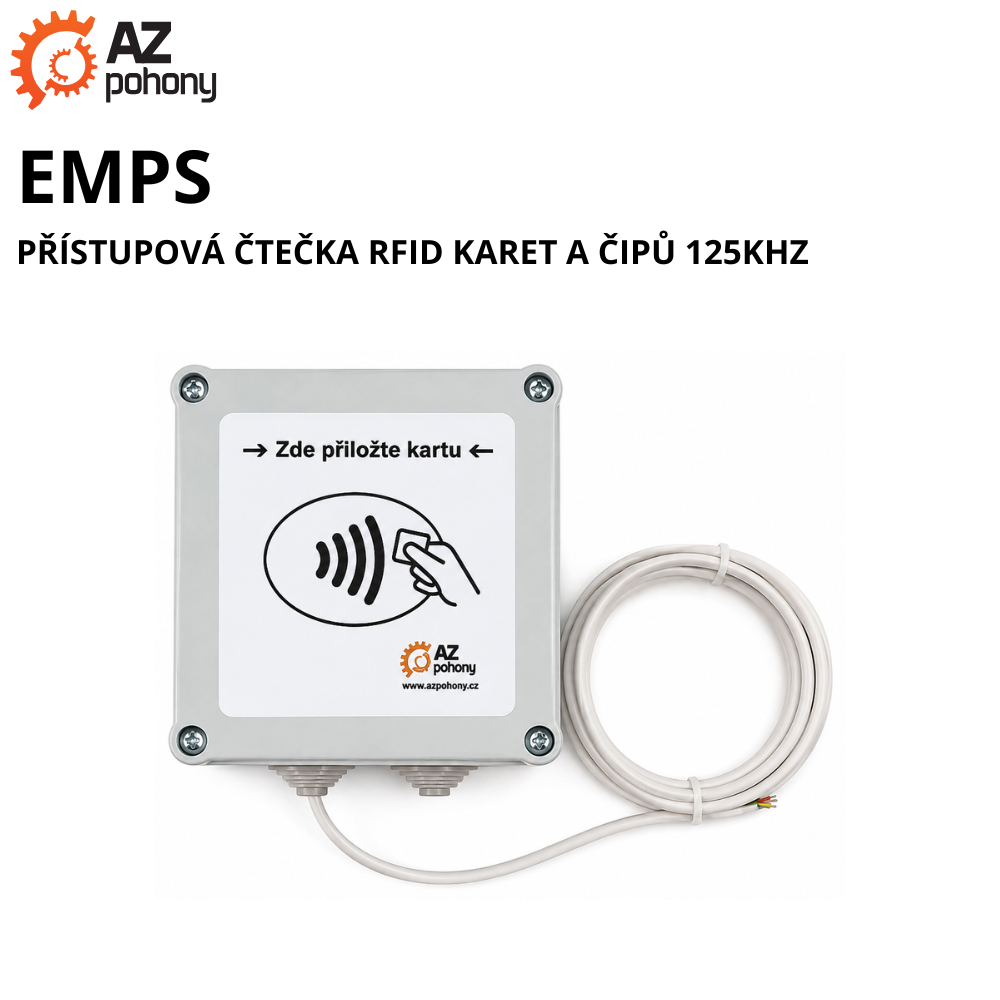 EMPS - přístupová čtečka RFID karet a čipů 125kHz