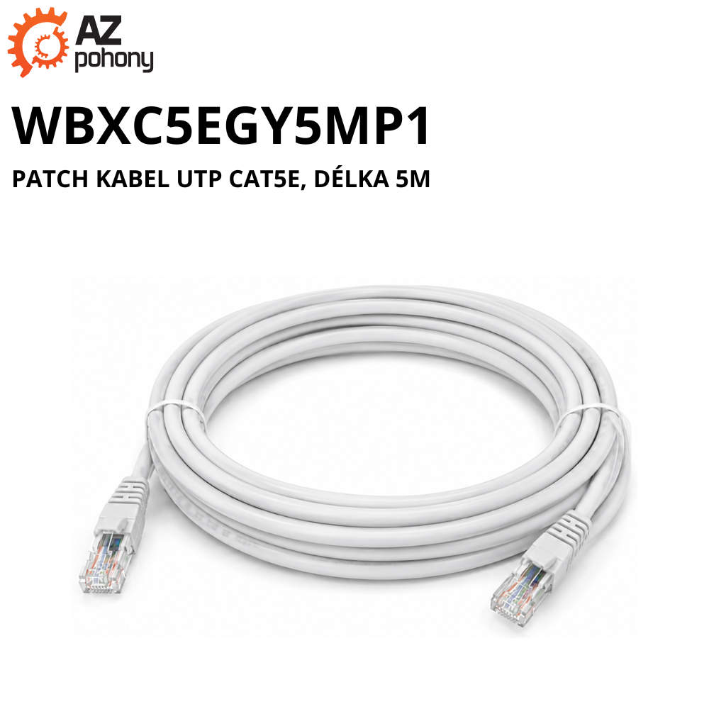 WBXC5EGY5MP1 - patch kabel UTP CAT5E, délka 5m